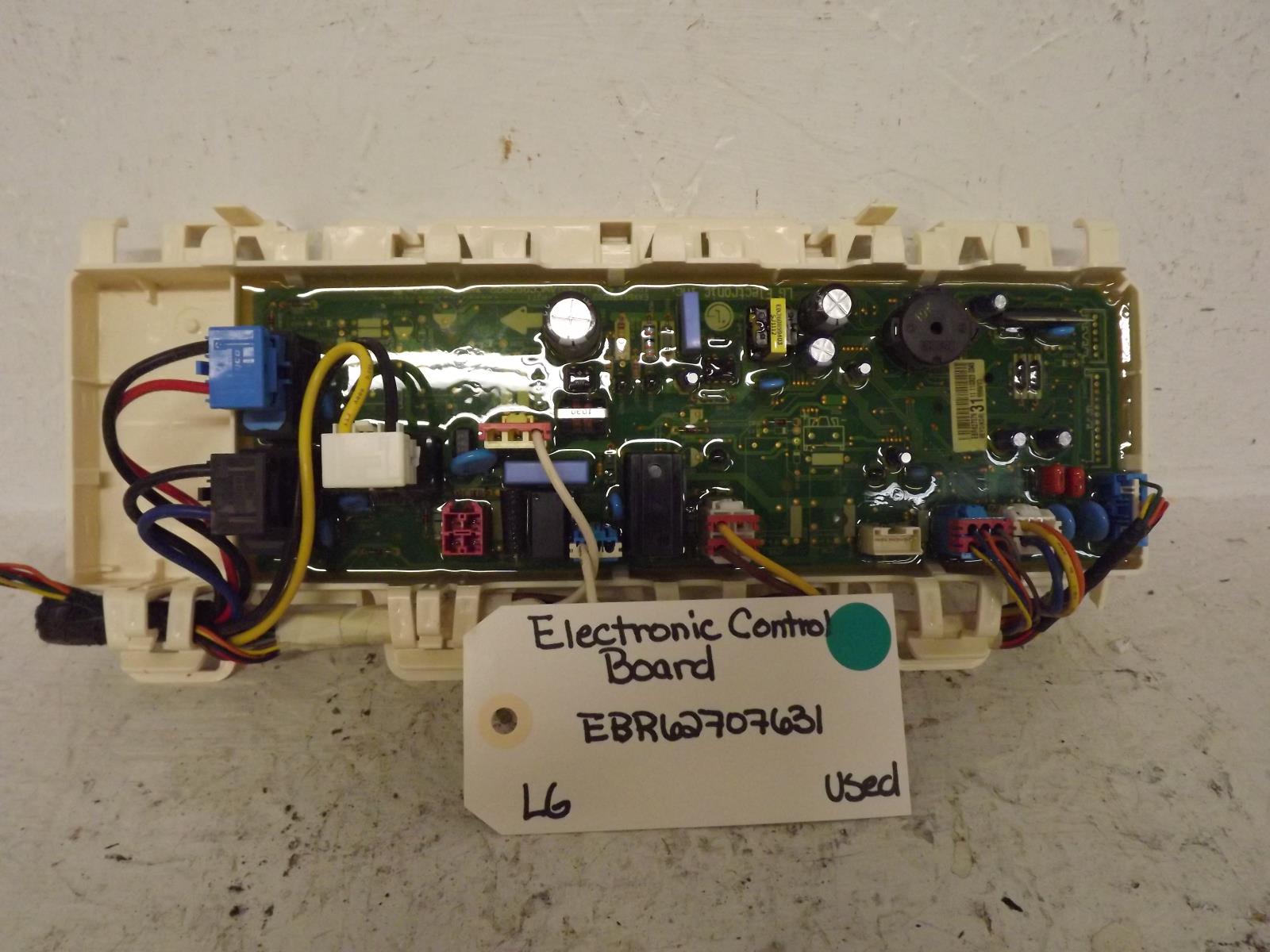LG Dryer EBR62707631 Electronic Control Board Used LG Dryer EBR62707631 Electronic Control Board Used